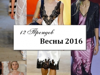 12 Трендов Сезона Весна 2016